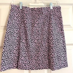 Pink Cheetah Topshop Mini Skirt